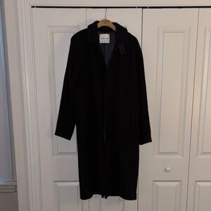 SAMSOE Charcoal Wool Coat